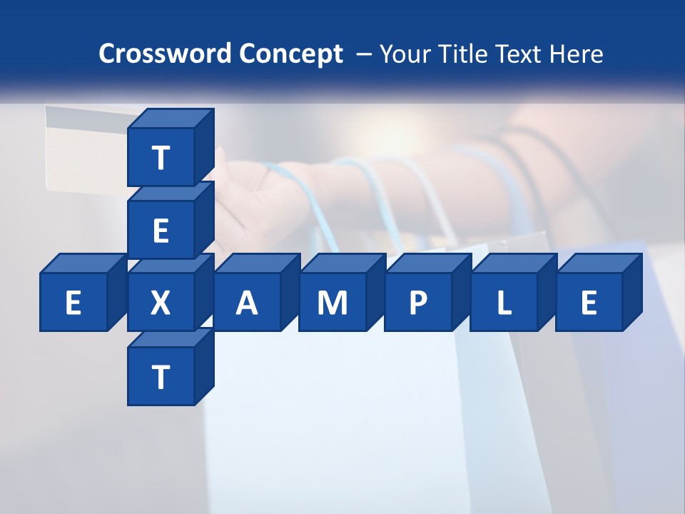 A Woman Holding Shopping Bags With A Credit Card In Her Hand PowerPoint Template