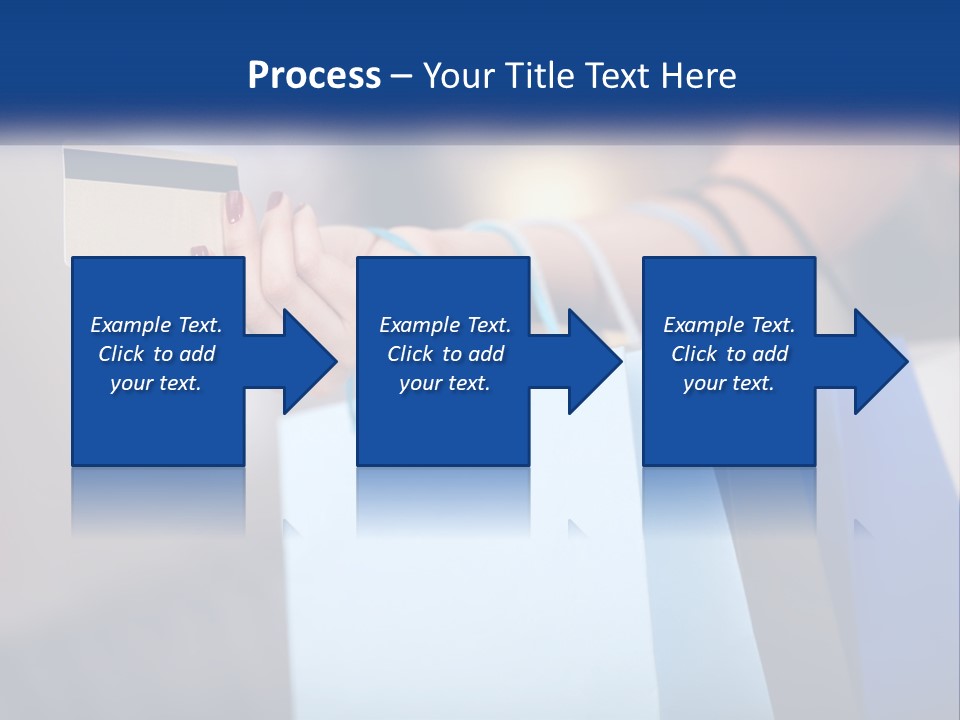 A Woman Holding Shopping Bags With A Credit Card In Her Hand PowerPoint Template