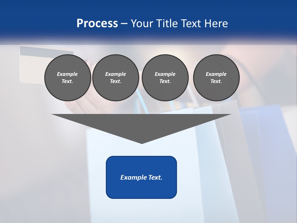 A Woman Holding Shopping Bags With A Credit Card In Her Hand PowerPoint Template