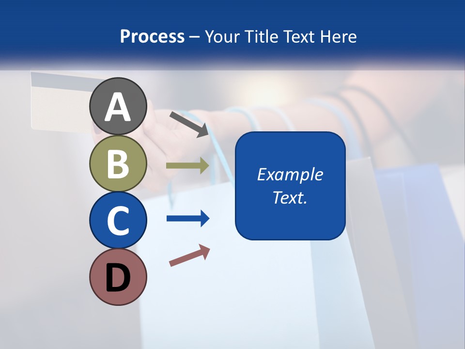 A Woman Holding Shopping Bags With A Credit Card In Her Hand PowerPoint Template