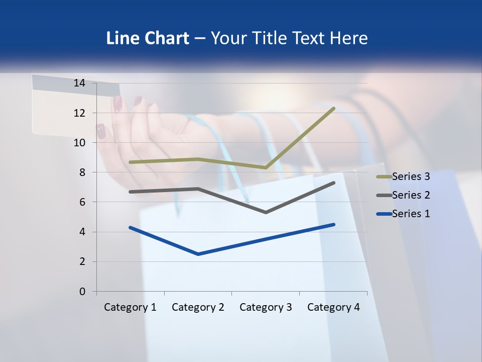 A Woman Holding Shopping Bags With A Credit Card In Her Hand PowerPoint Template