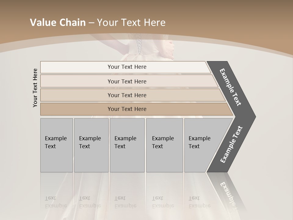 A Beautiful Woman In A Wedding Dress Powerpoint Template PowerPoint Template