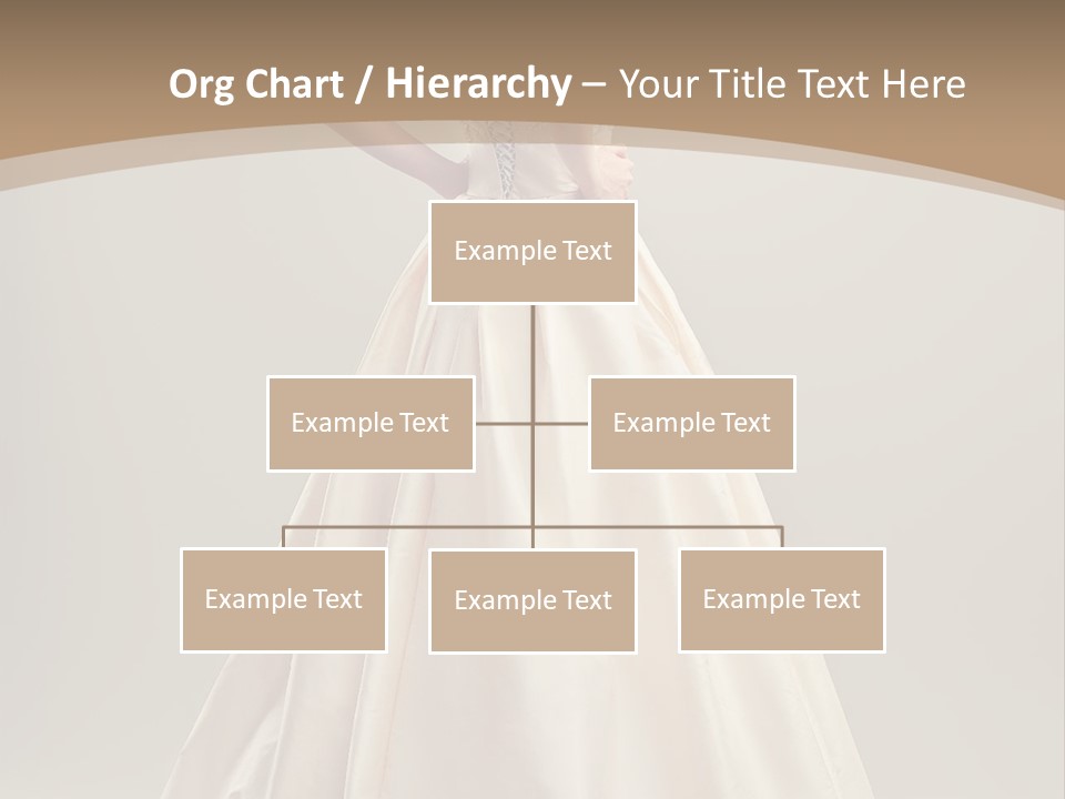 A Beautiful Woman In A Wedding Dress Powerpoint Template PowerPoint Template