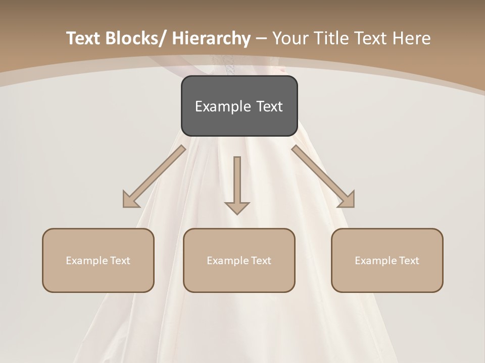 A Beautiful Woman In A Wedding Dress Powerpoint Template PowerPoint Template