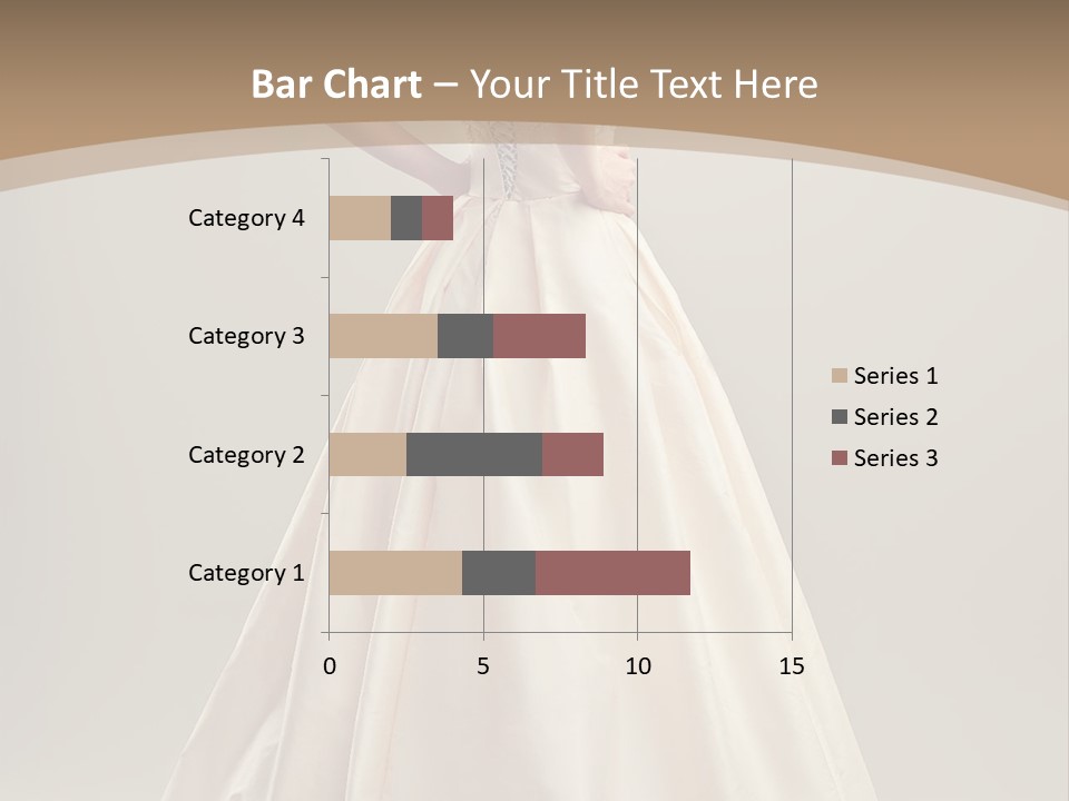 A Beautiful Woman In A Wedding Dress Powerpoint Template PowerPoint Template