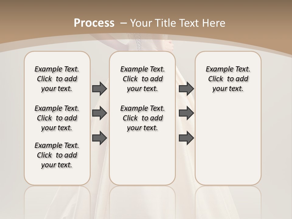 A Beautiful Woman In A Wedding Dress Powerpoint Template PowerPoint Template