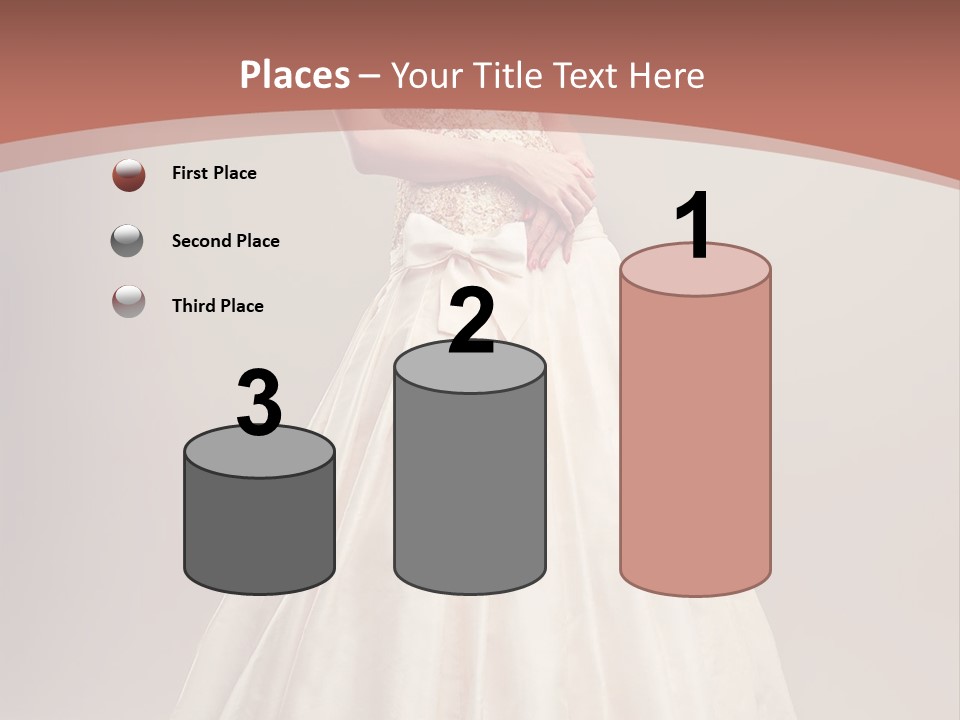 A Woman In A Wedding Dress Powerpoint Template PowerPoint Template