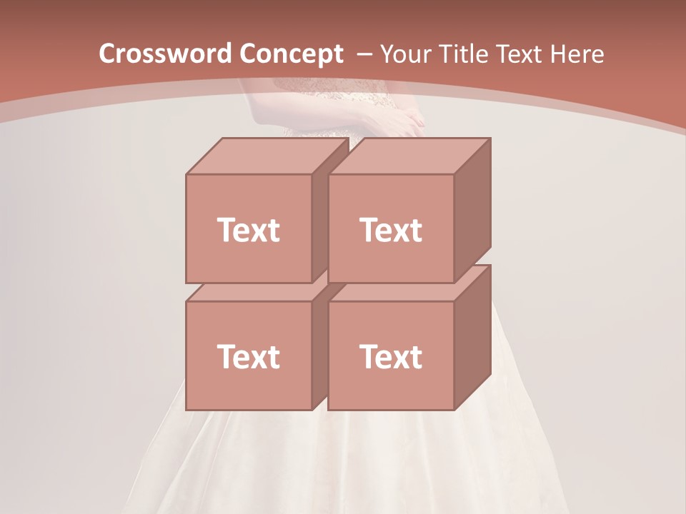 A Woman In A Wedding Dress Powerpoint Template PowerPoint Template