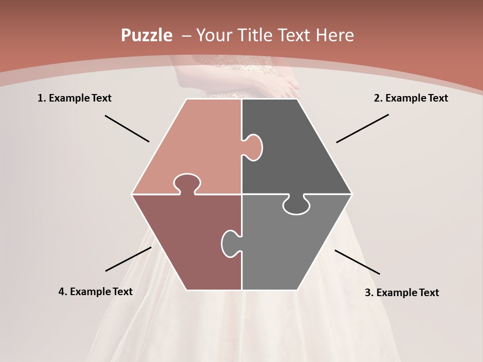 A Woman In A Wedding Dress Powerpoint Template PowerPoint Template