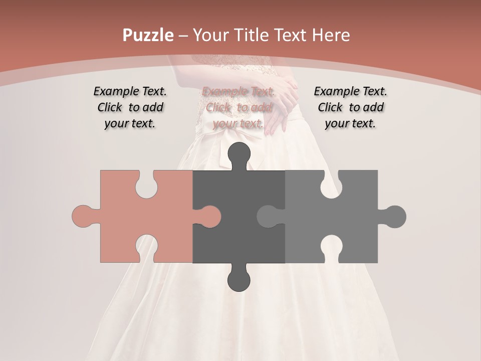A Woman In A Wedding Dress Powerpoint Template PowerPoint Template