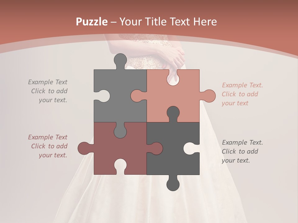 A Woman In A Wedding Dress Powerpoint Template PowerPoint Template