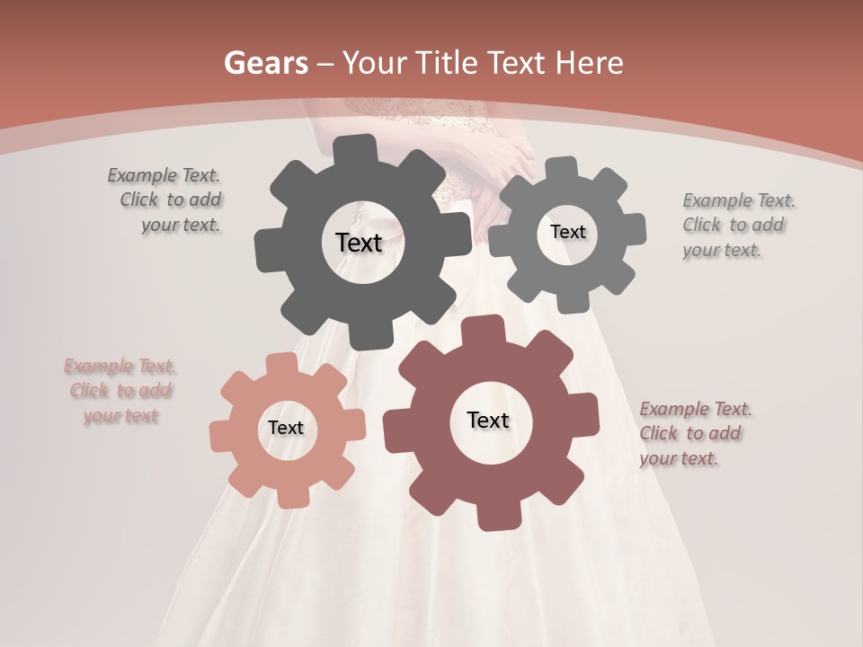 A Woman In A Wedding Dress Powerpoint Template PowerPoint Template