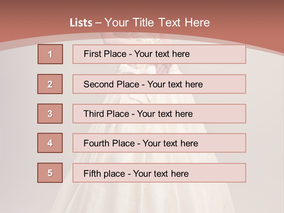 A Woman In A Wedding Dress Powerpoint Template PowerPoint Template