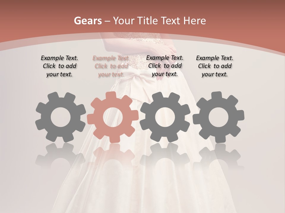 A Woman In A Wedding Dress Powerpoint Template PowerPoint Template