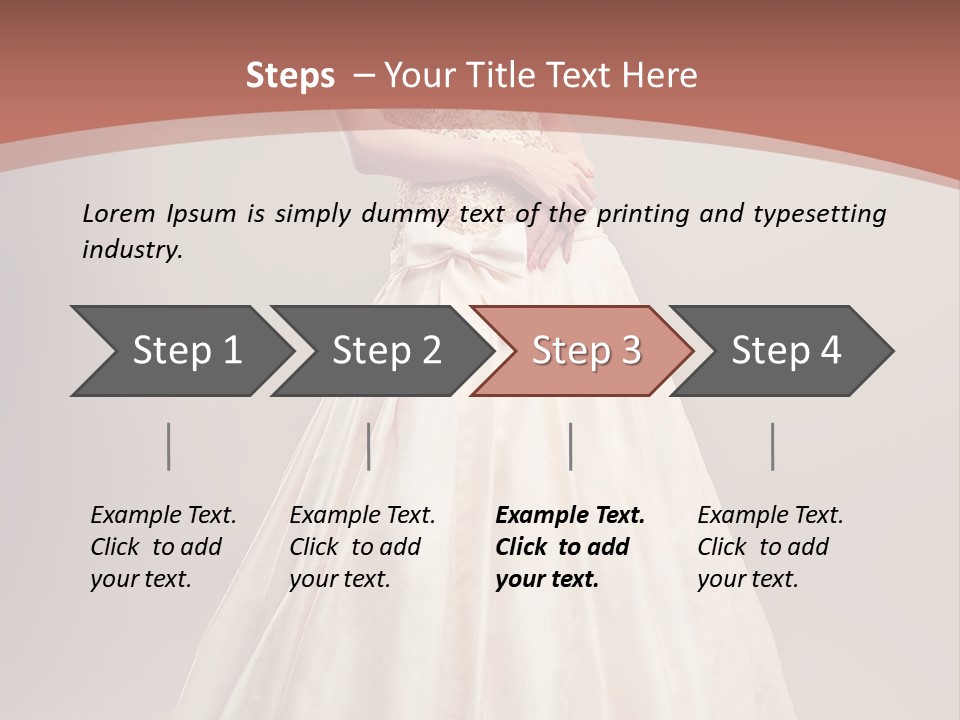 A Woman In A Wedding Dress Powerpoint Template PowerPoint Template