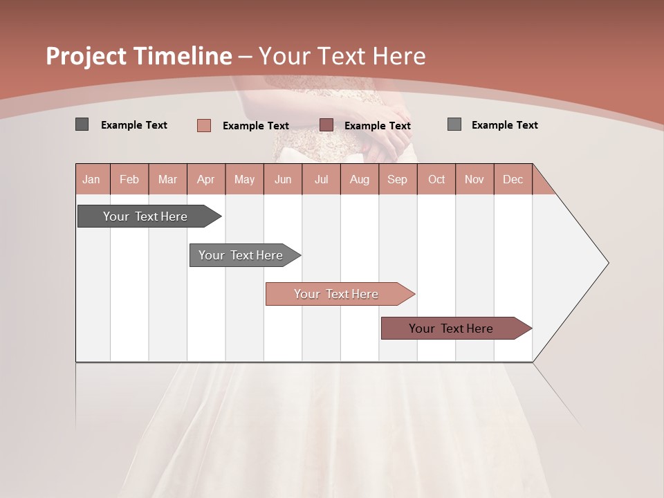 A Woman In A Wedding Dress Powerpoint Template PowerPoint Template