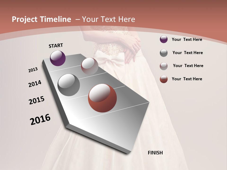 A Woman In A Wedding Dress Powerpoint Template PowerPoint Template
