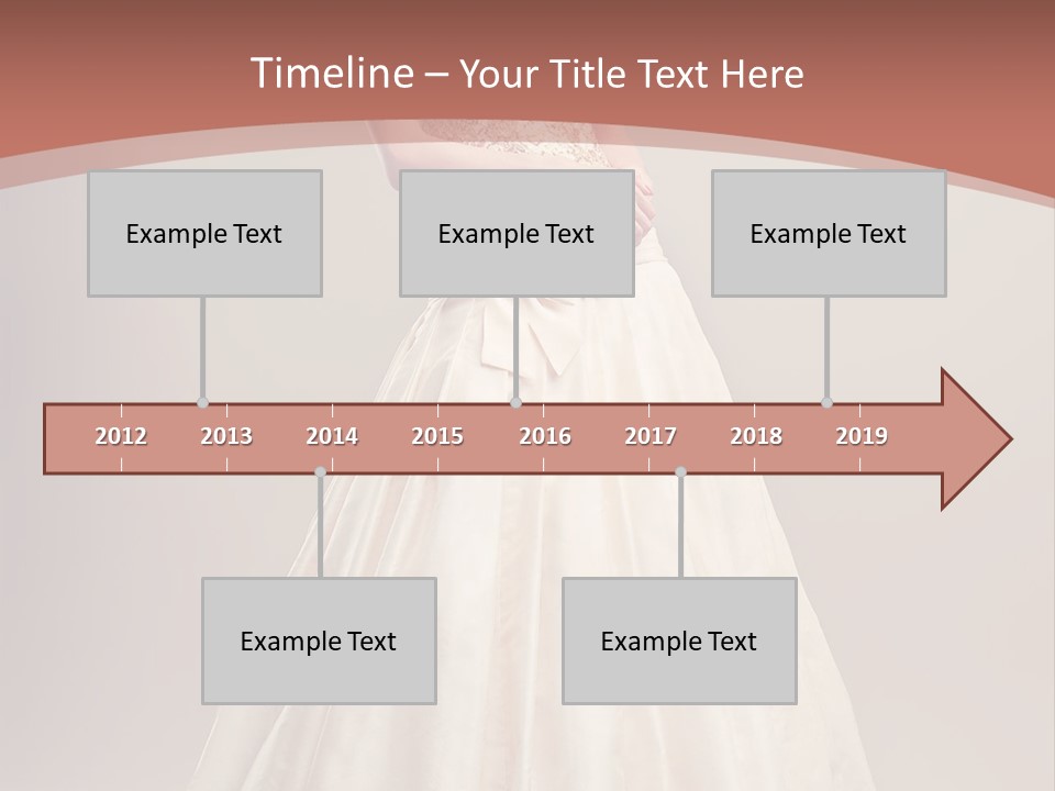 A Woman In A Wedding Dress Powerpoint Template PowerPoint Template