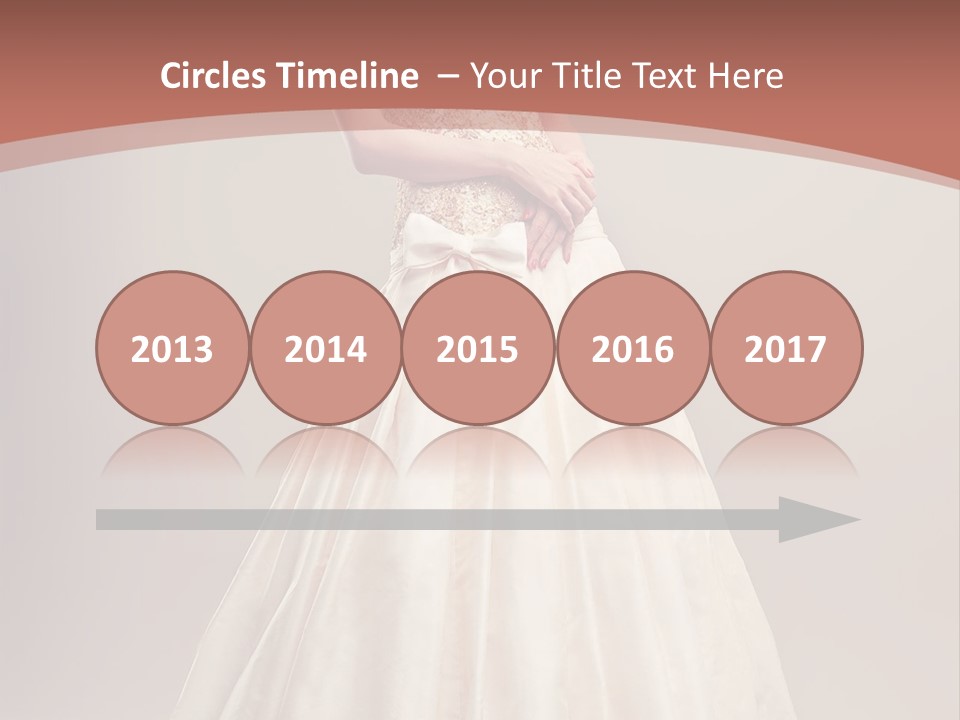 A Woman In A Wedding Dress Powerpoint Template PowerPoint Template