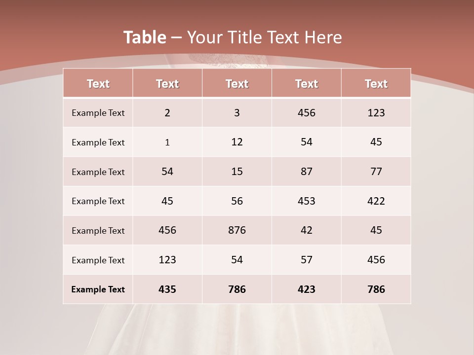 A Woman In A Wedding Dress Powerpoint Template PowerPoint Template