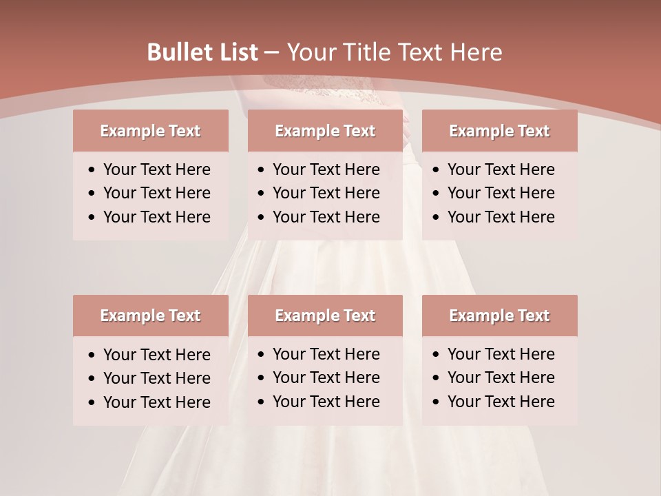 A Woman In A Wedding Dress Powerpoint Template PowerPoint Template