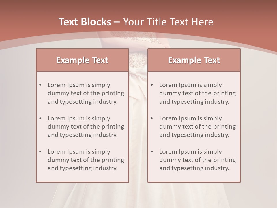 A Woman In A Wedding Dress Powerpoint Template PowerPoint Template