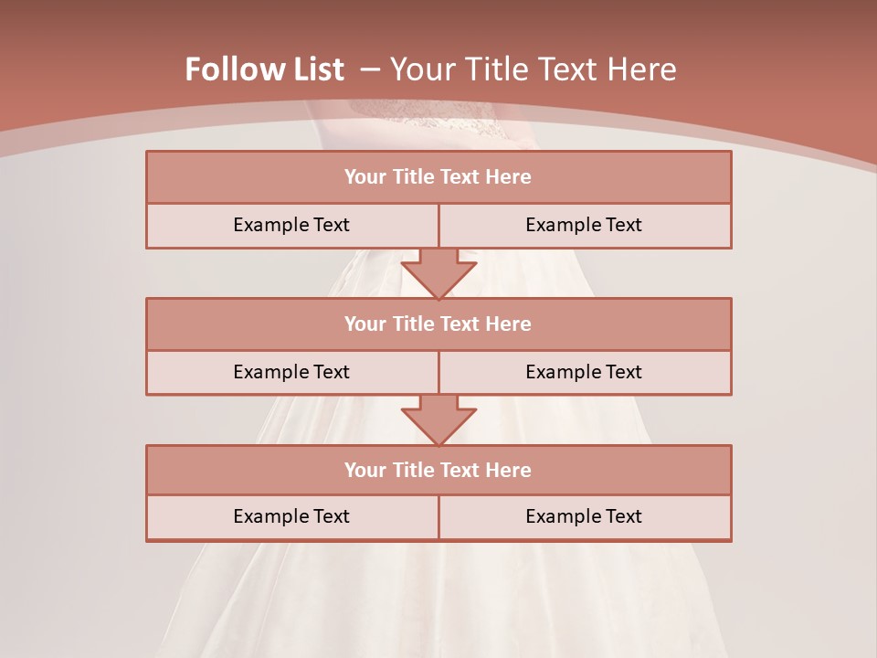 A Woman In A Wedding Dress Powerpoint Template PowerPoint Template