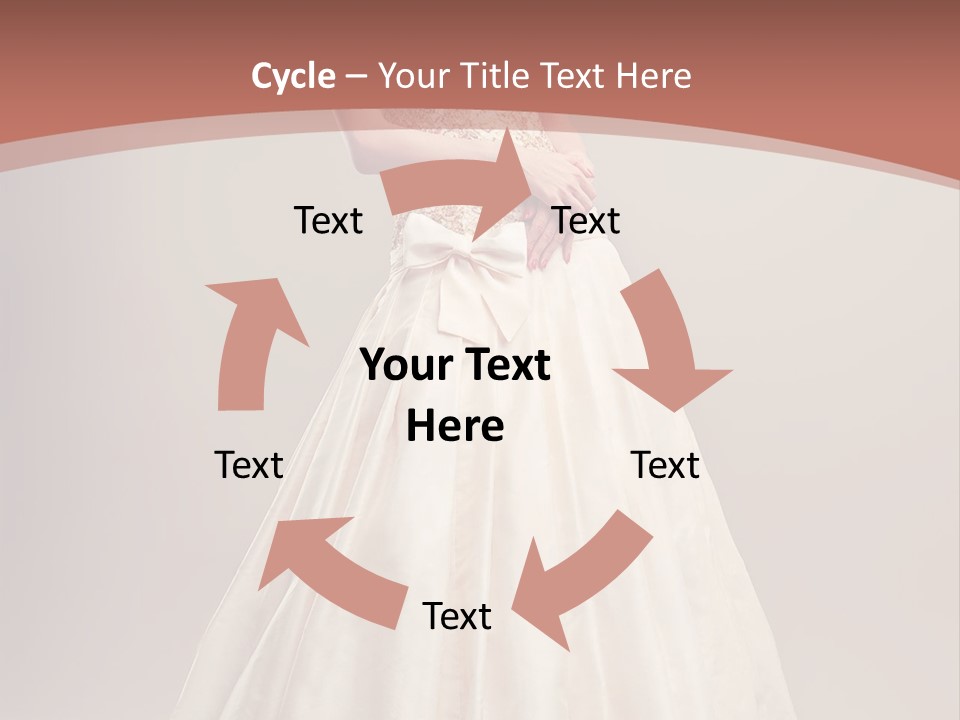 A Woman In A Wedding Dress Powerpoint Template PowerPoint Template