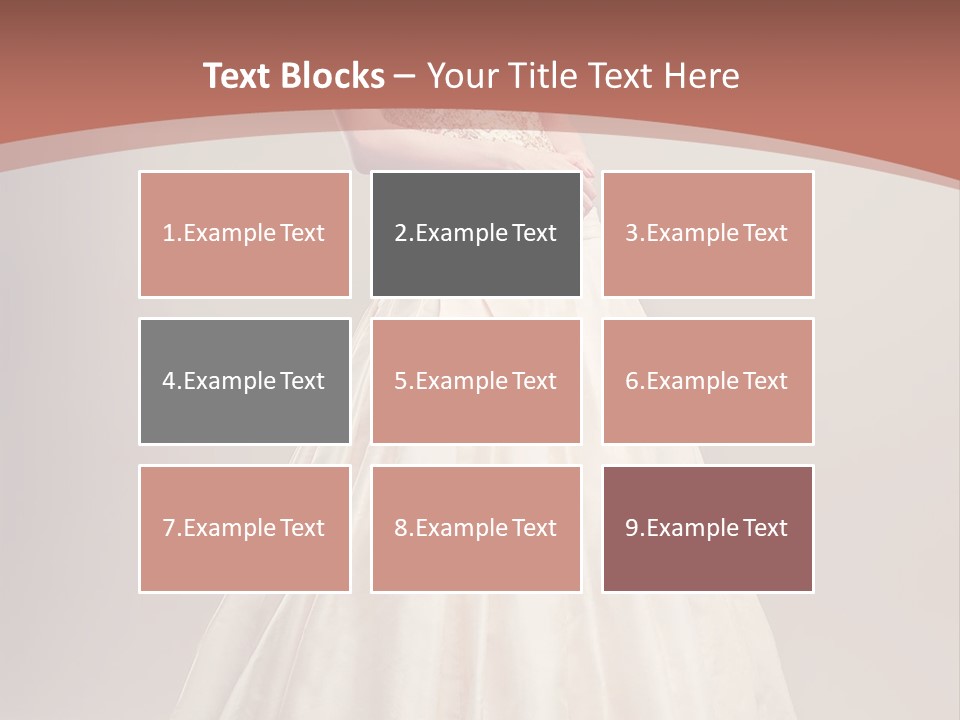 A Woman In A Wedding Dress Powerpoint Template PowerPoint Template