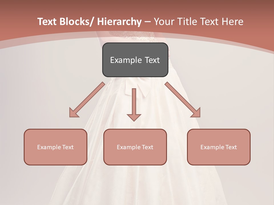 A Woman In A Wedding Dress Powerpoint Template PowerPoint Template