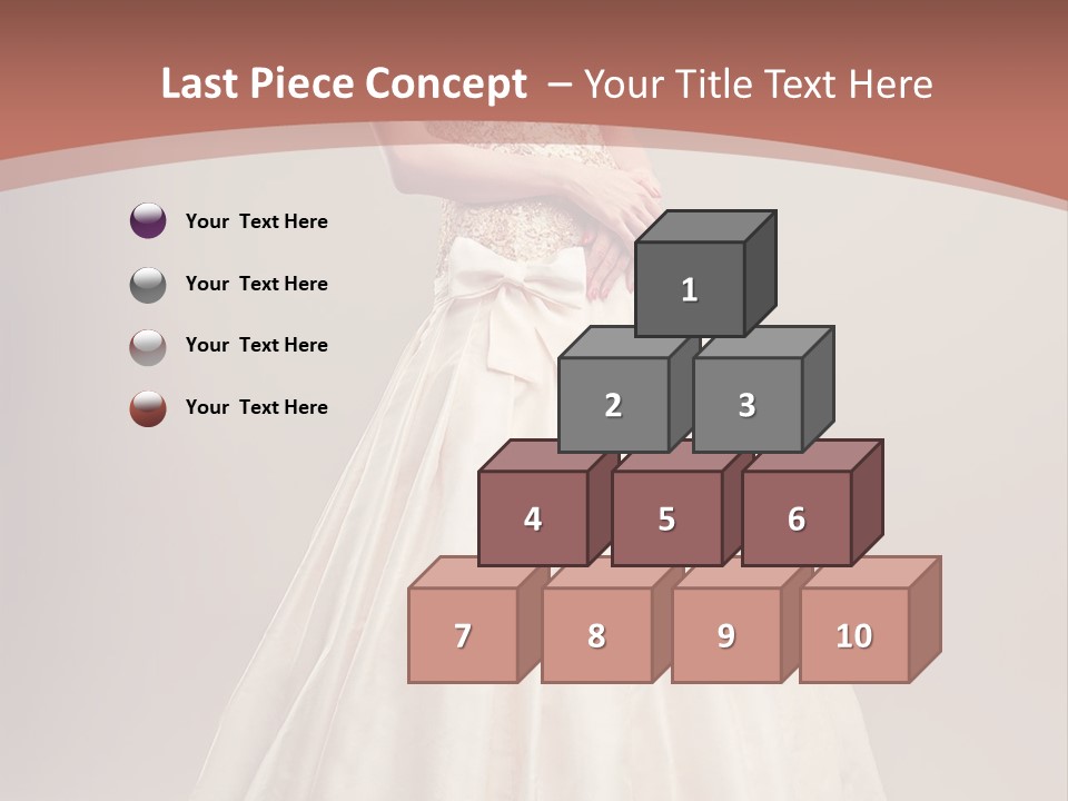 A Woman In A Wedding Dress Powerpoint Template PowerPoint Template