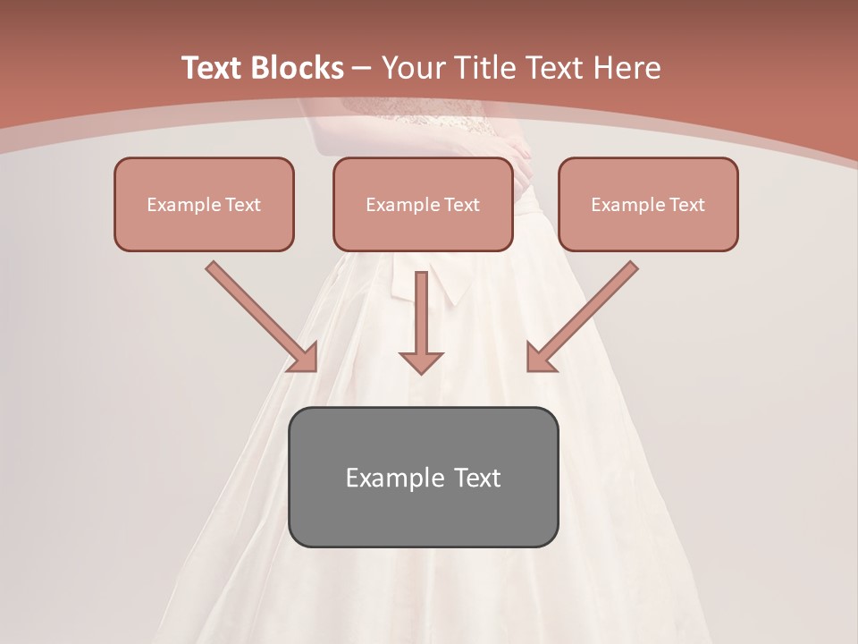 A Woman In A Wedding Dress Powerpoint Template PowerPoint Template