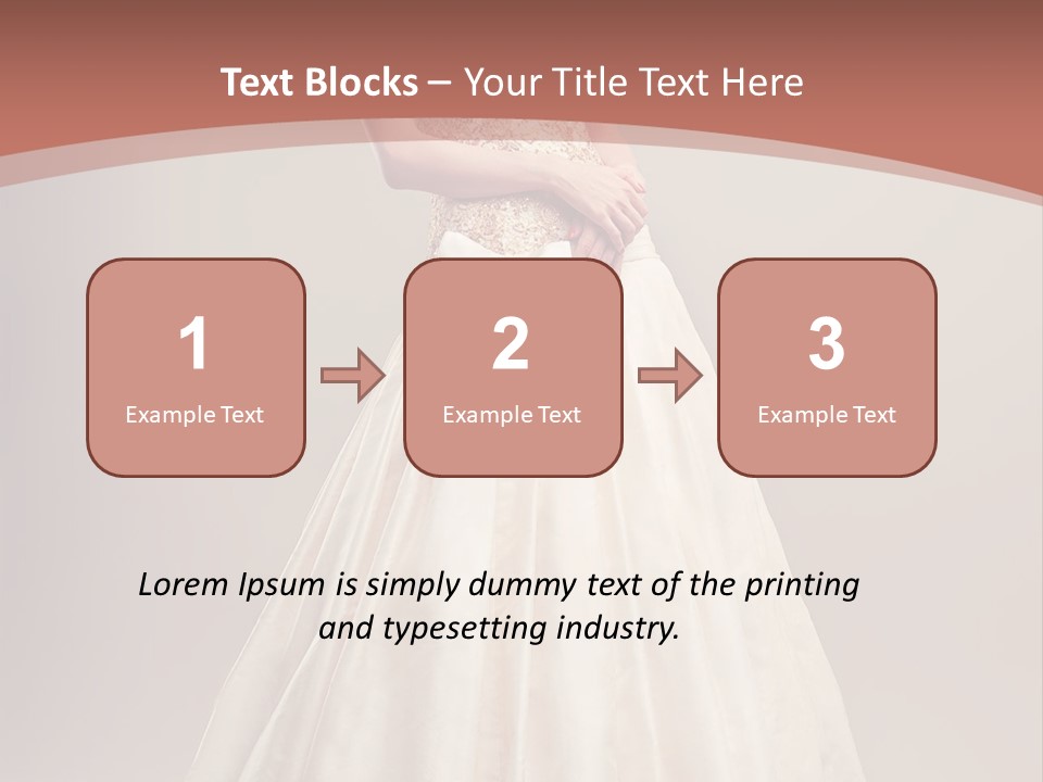 A Woman In A Wedding Dress Powerpoint Template PowerPoint Template