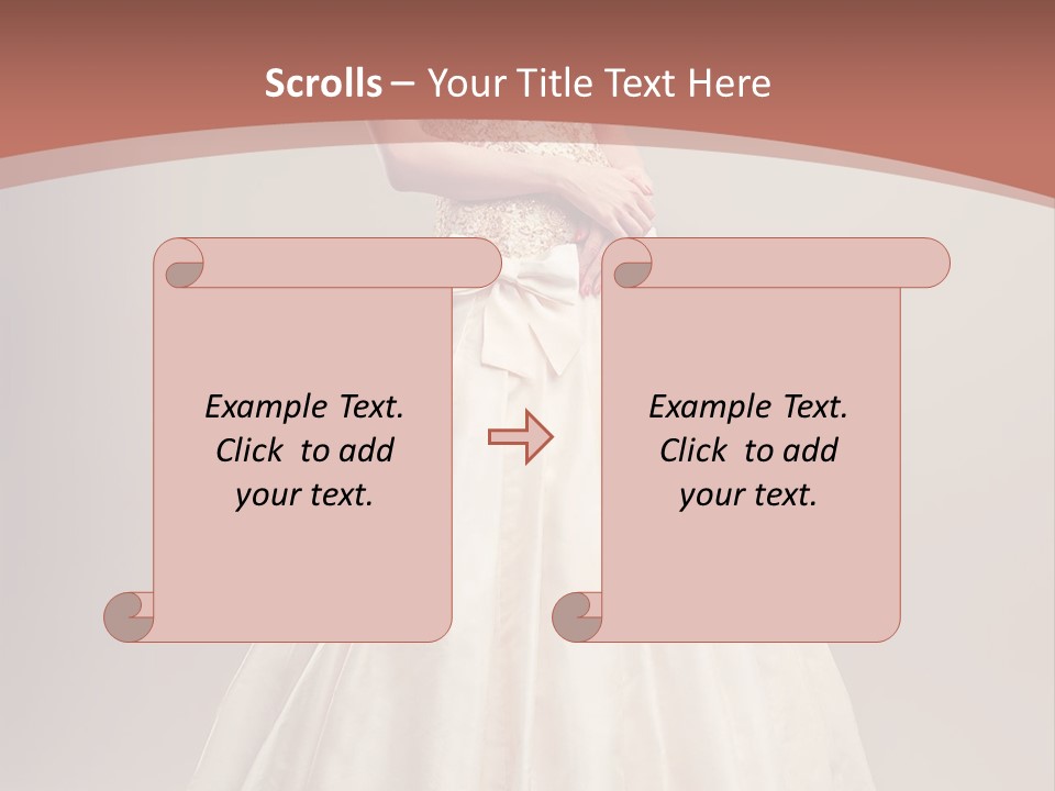 A Woman In A Wedding Dress Powerpoint Template PowerPoint Template