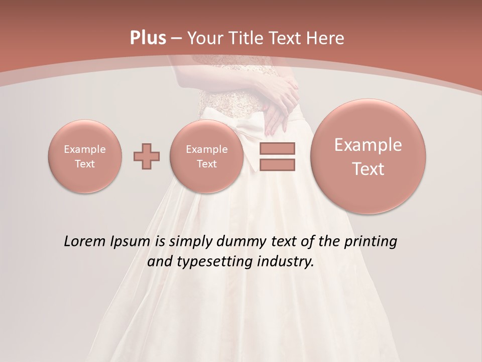 A Woman In A Wedding Dress Powerpoint Template PowerPoint Template