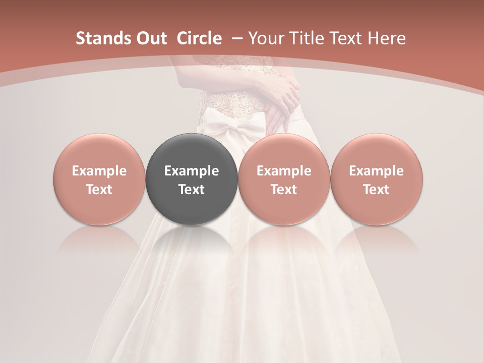 A Woman In A Wedding Dress Powerpoint Template PowerPoint Template