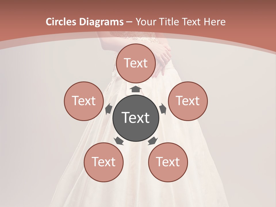 A Woman In A Wedding Dress Powerpoint Template PowerPoint Template