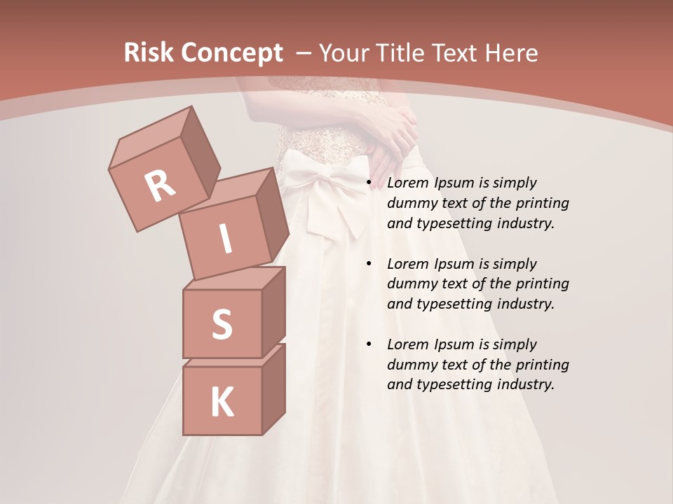 A Woman In A Wedding Dress Powerpoint Template PowerPoint Template