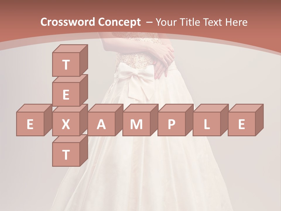 A Woman In A Wedding Dress Powerpoint Template PowerPoint Template