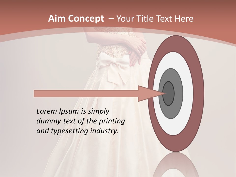 A Woman In A Wedding Dress Powerpoint Template PowerPoint Template