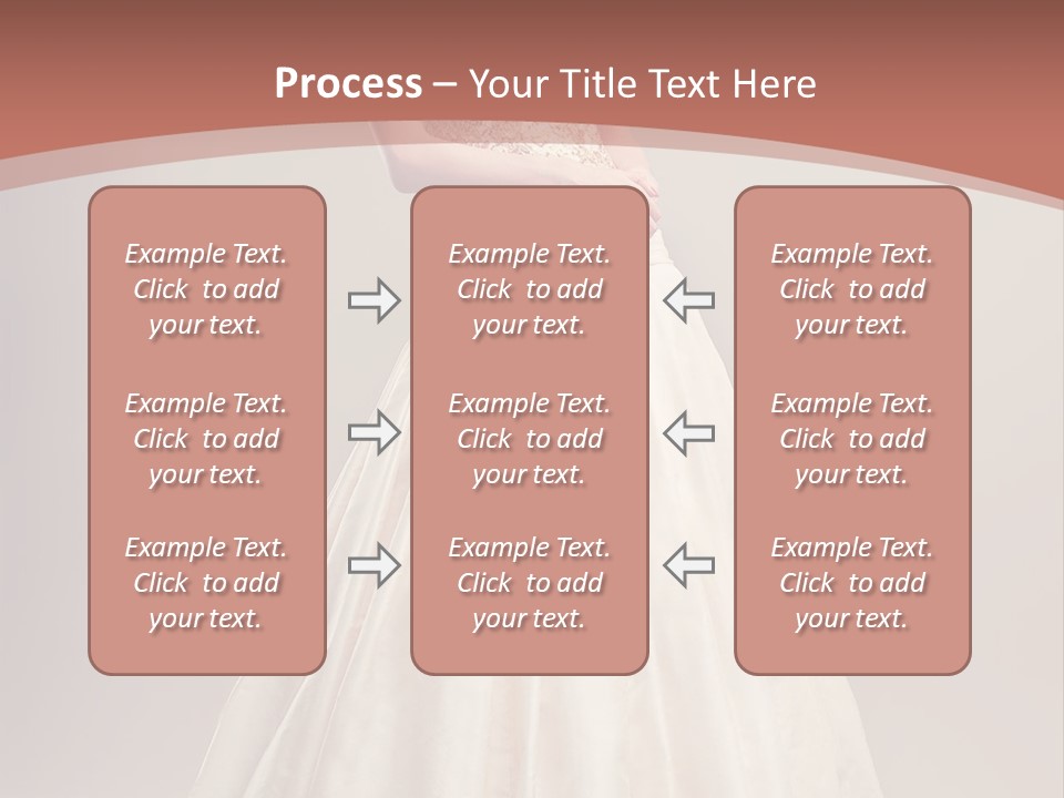 A Woman In A Wedding Dress Powerpoint Template PowerPoint Template