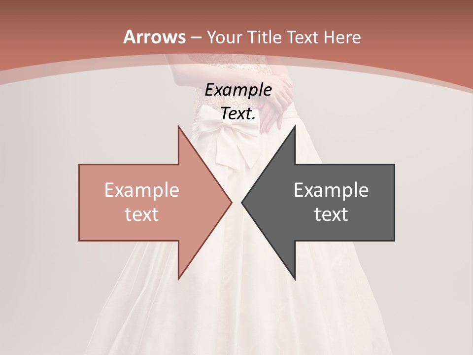 A Woman In A Wedding Dress Powerpoint Template PowerPoint Template