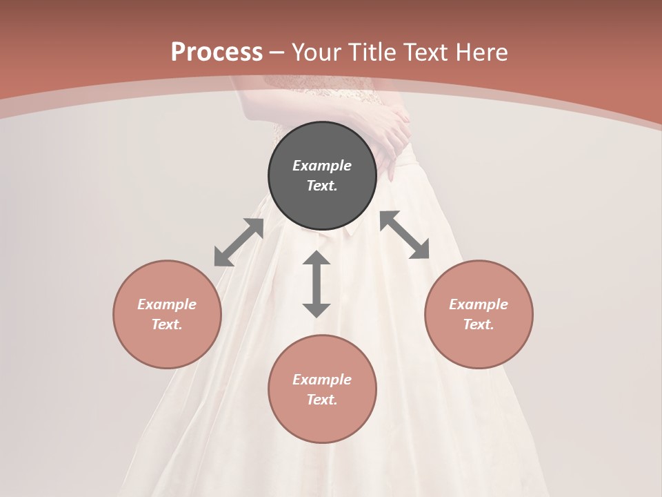 A Woman In A Wedding Dress Powerpoint Template PowerPoint Template
