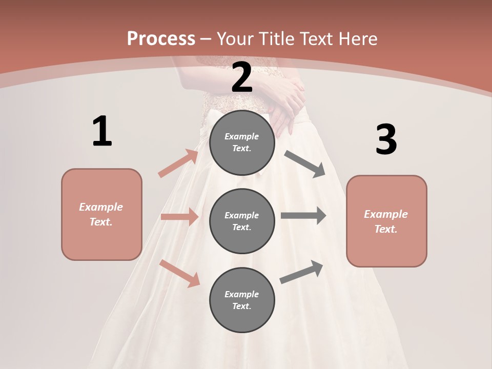A Woman In A Wedding Dress Powerpoint Template PowerPoint Template