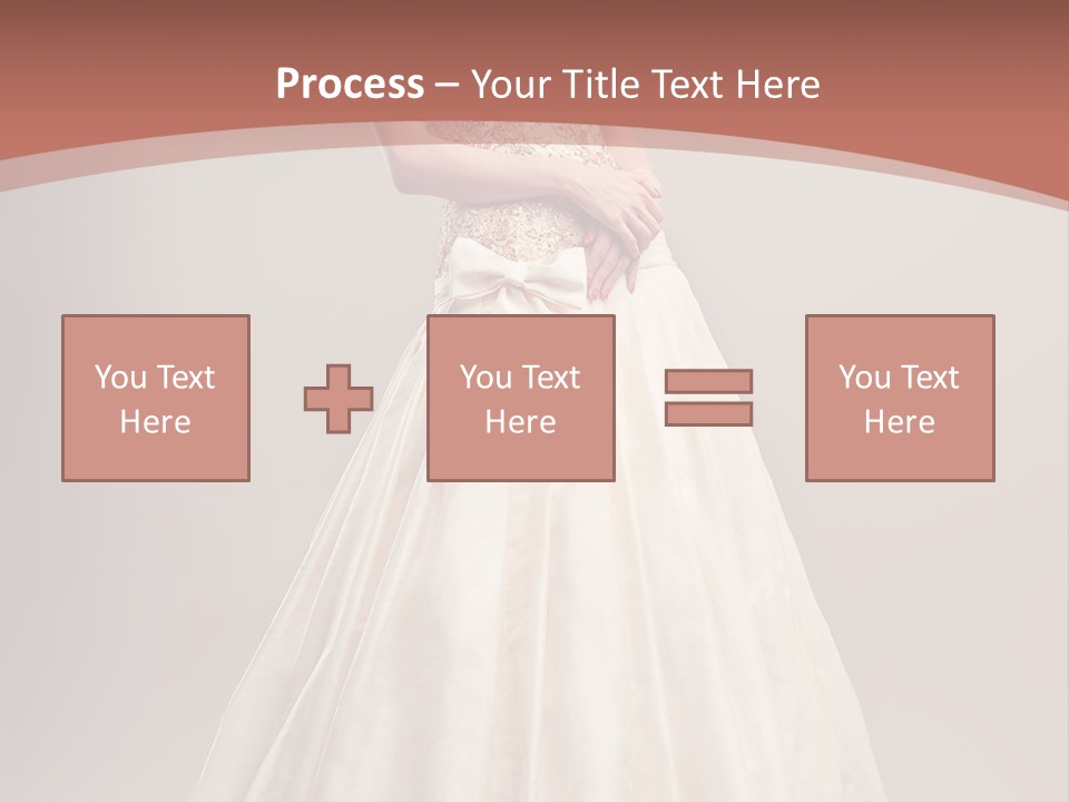 A Woman In A Wedding Dress Powerpoint Template PowerPoint Template