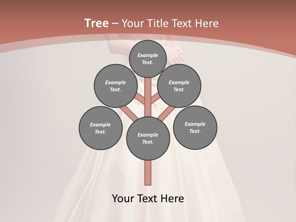 A Woman In A Wedding Dress Powerpoint Template PowerPoint Template