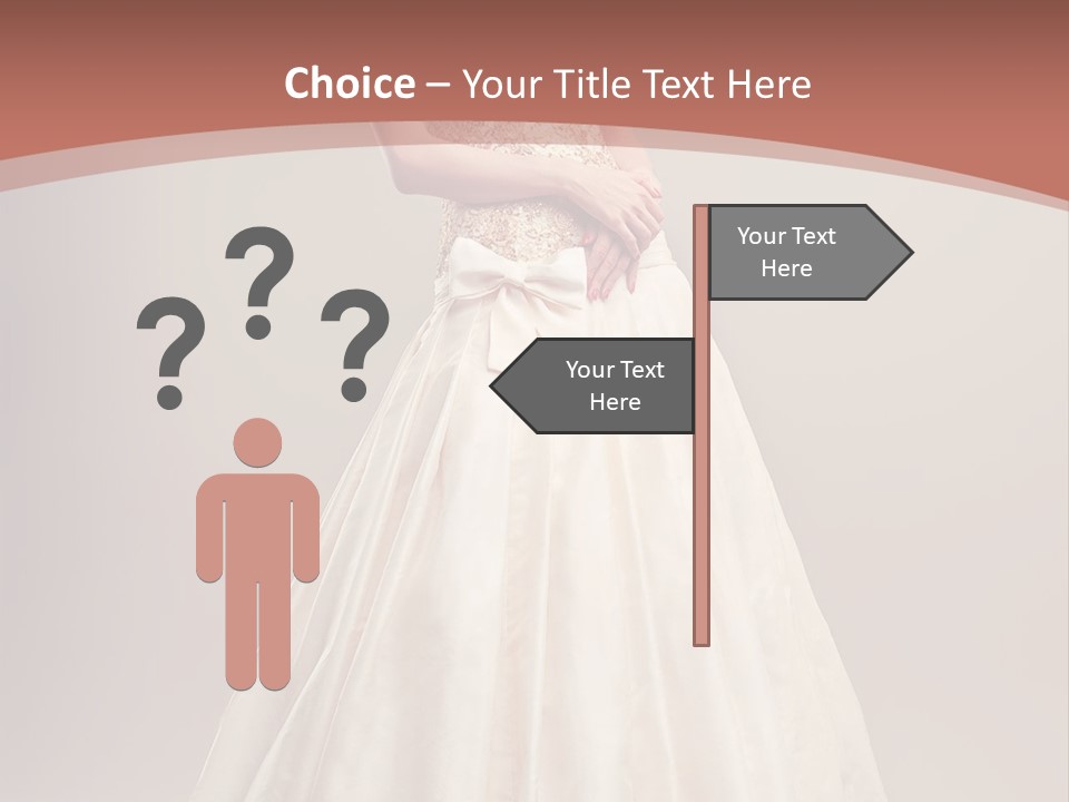 A Woman In A Wedding Dress Powerpoint Template PowerPoint Template