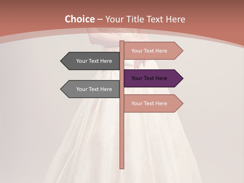 A Woman In A Wedding Dress Powerpoint Template PowerPoint Template