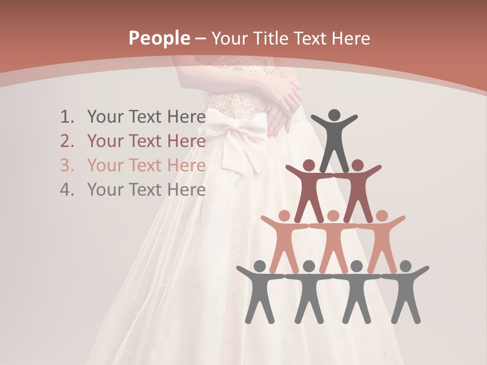 A Woman In A Wedding Dress Powerpoint Template PowerPoint Template