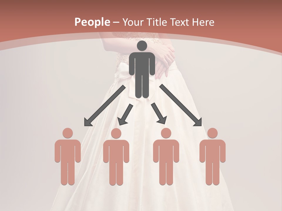 A Woman In A Wedding Dress Powerpoint Template PowerPoint Template